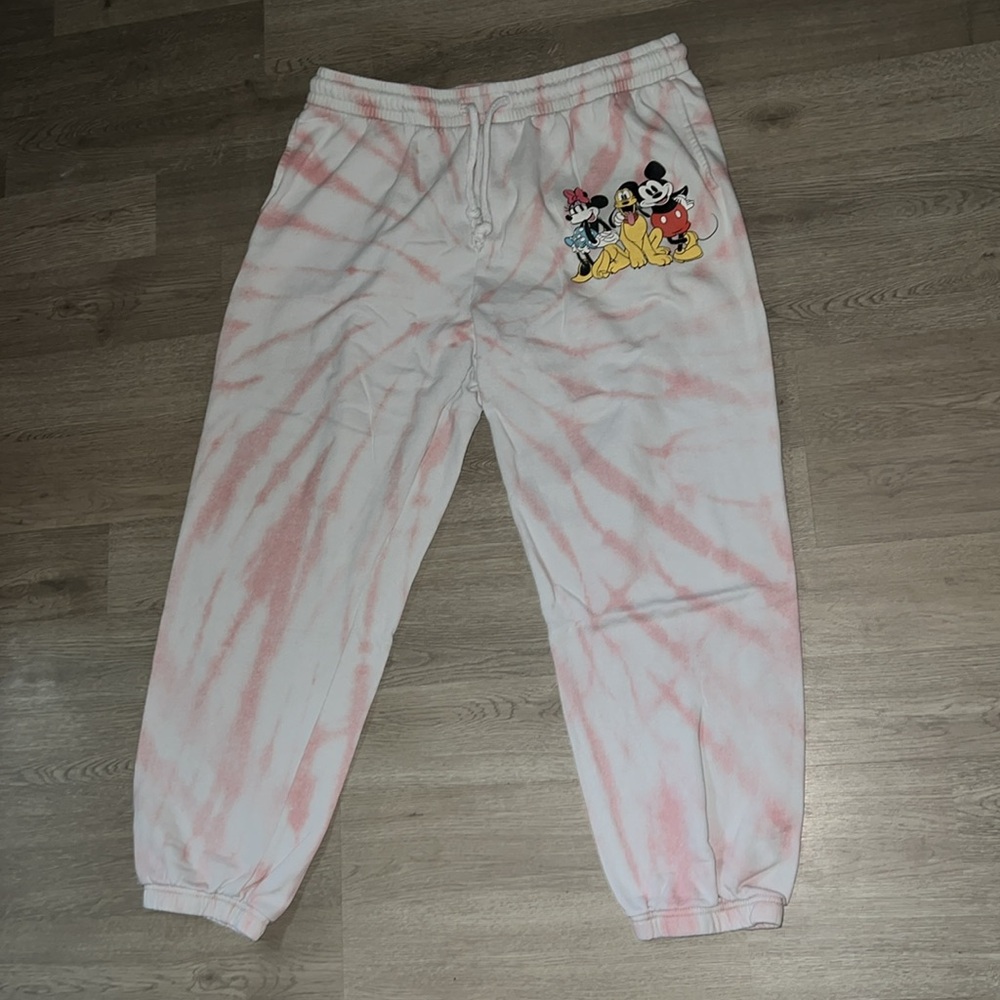 Disney Pink and white Sweatpants